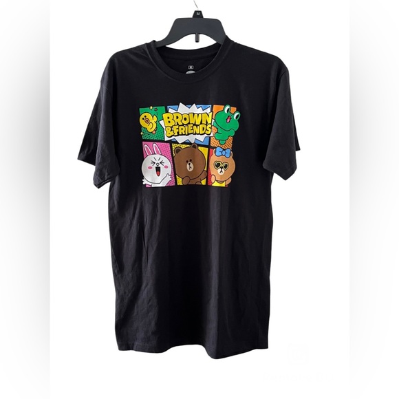 Ripple Junction Line Friends Brown & Friends Unisex Graphic T-Shirt - Picture 1 of 4
